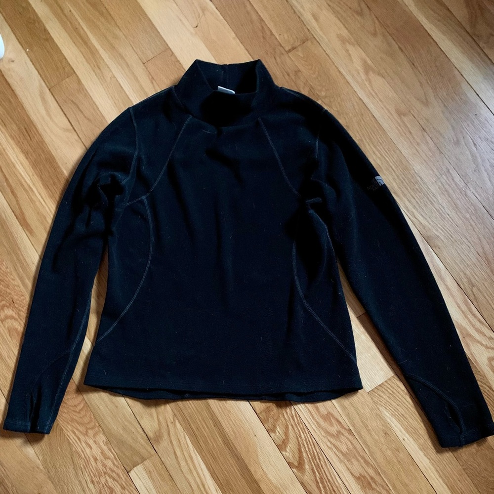 The North Face Flight Series Women’s M Black Mockneck Pullover Shirt Thumbholes
